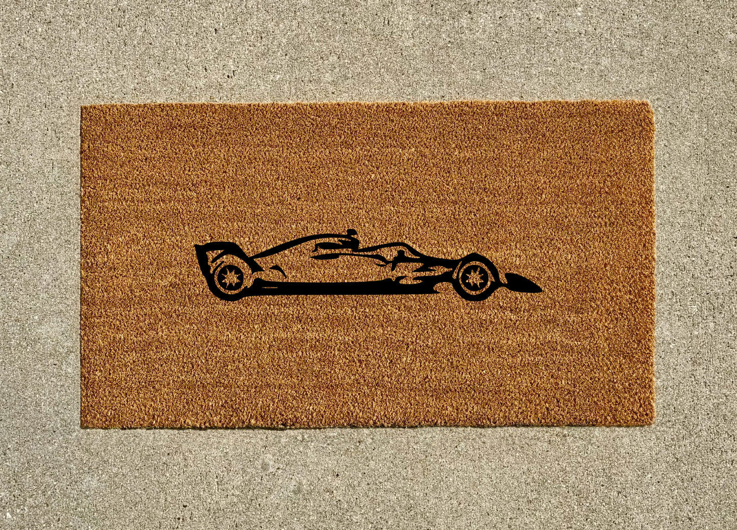 Formula 1 Car Welcome Door Mat