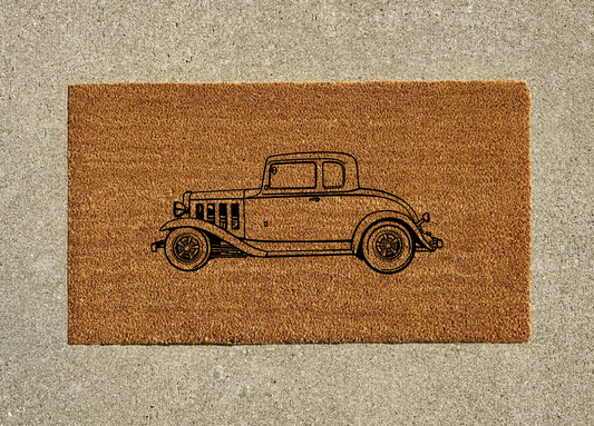 1932 Chevrolet Confederate Coupe Hot Rod Welcome Door Mat