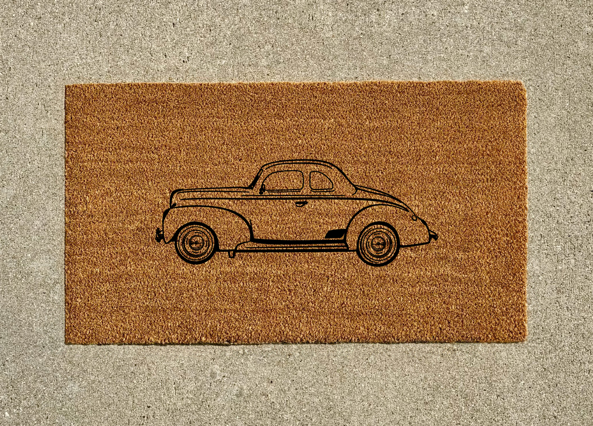 1940 Ford Coupe Welcome Door Mat