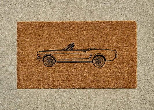 1964 Ford Mustang Convertible Welcome Door Mat
