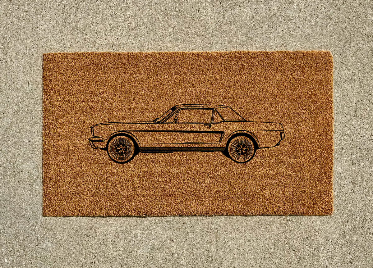 1965–1966 Ford Mustang Coupe Welcome Door Mat