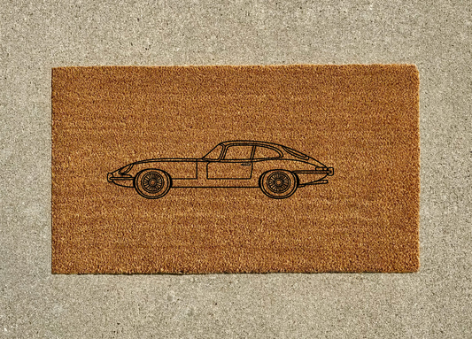 1965 Jaguar XKE Coupe Welcome Door Mat