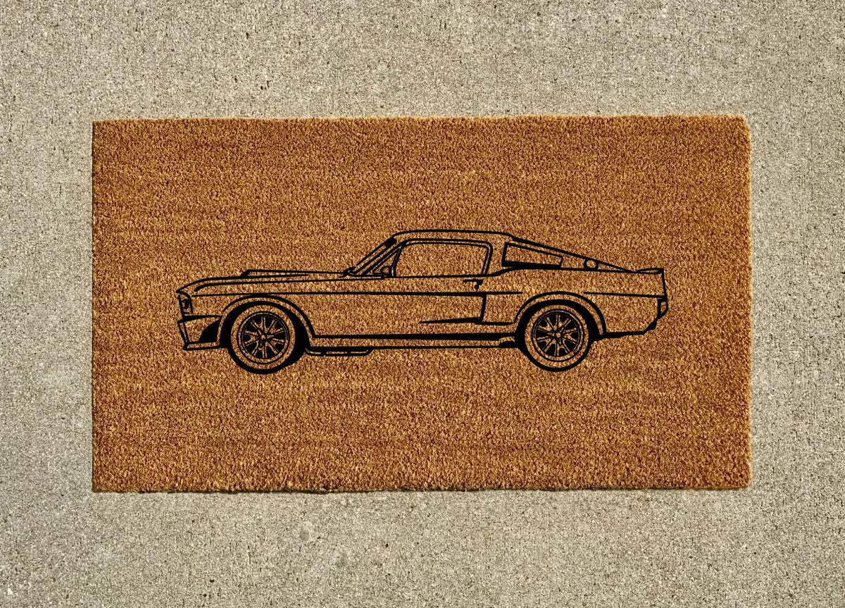 1967 Ford Mustang Eleanor Welcome Door Mat