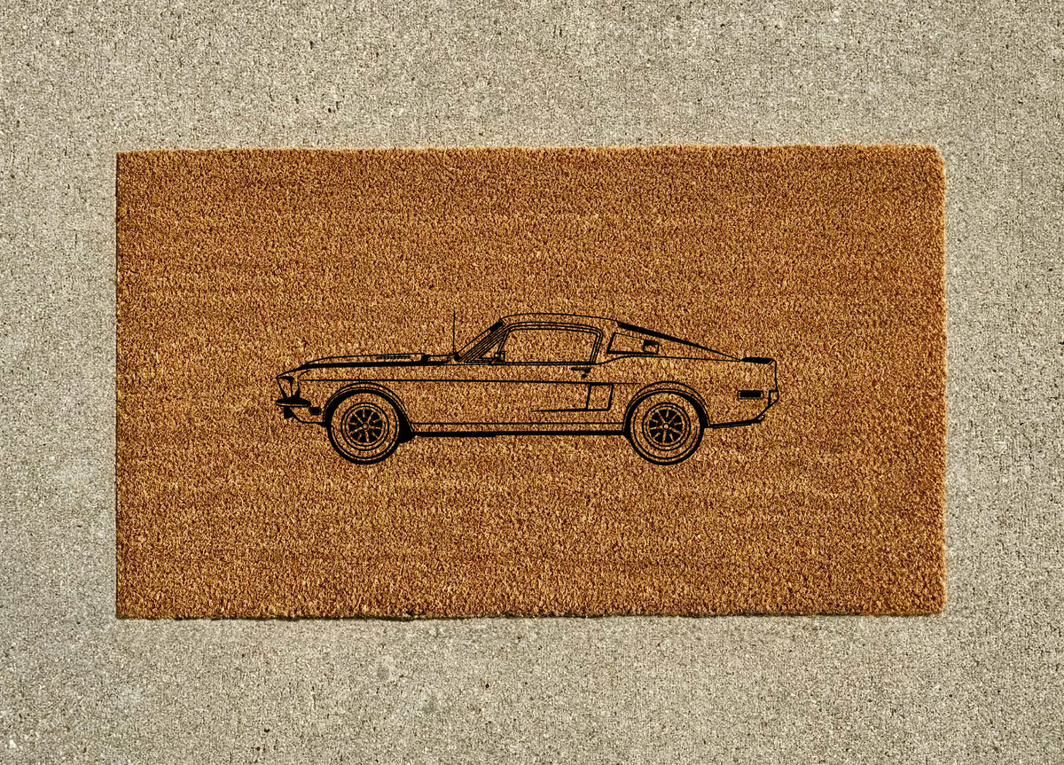 1968 Ford Mustang Shelby Welcome Door Mat
