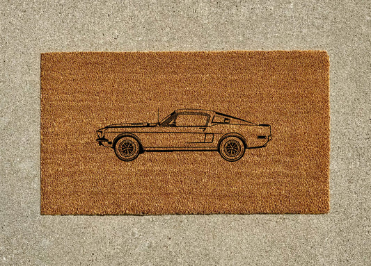 1968 Ford Mustang Shelby Welcome Door Mat