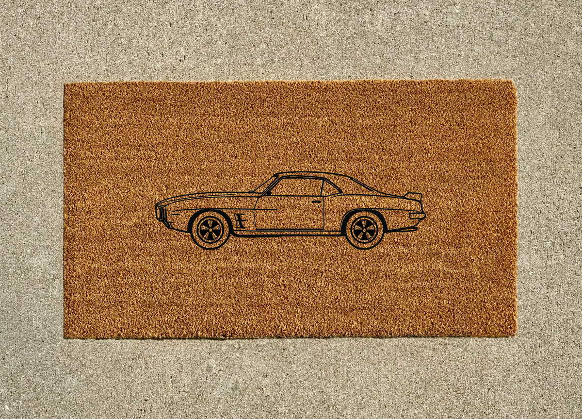 1969 Pontiac Trans Am Welcome Door Mat