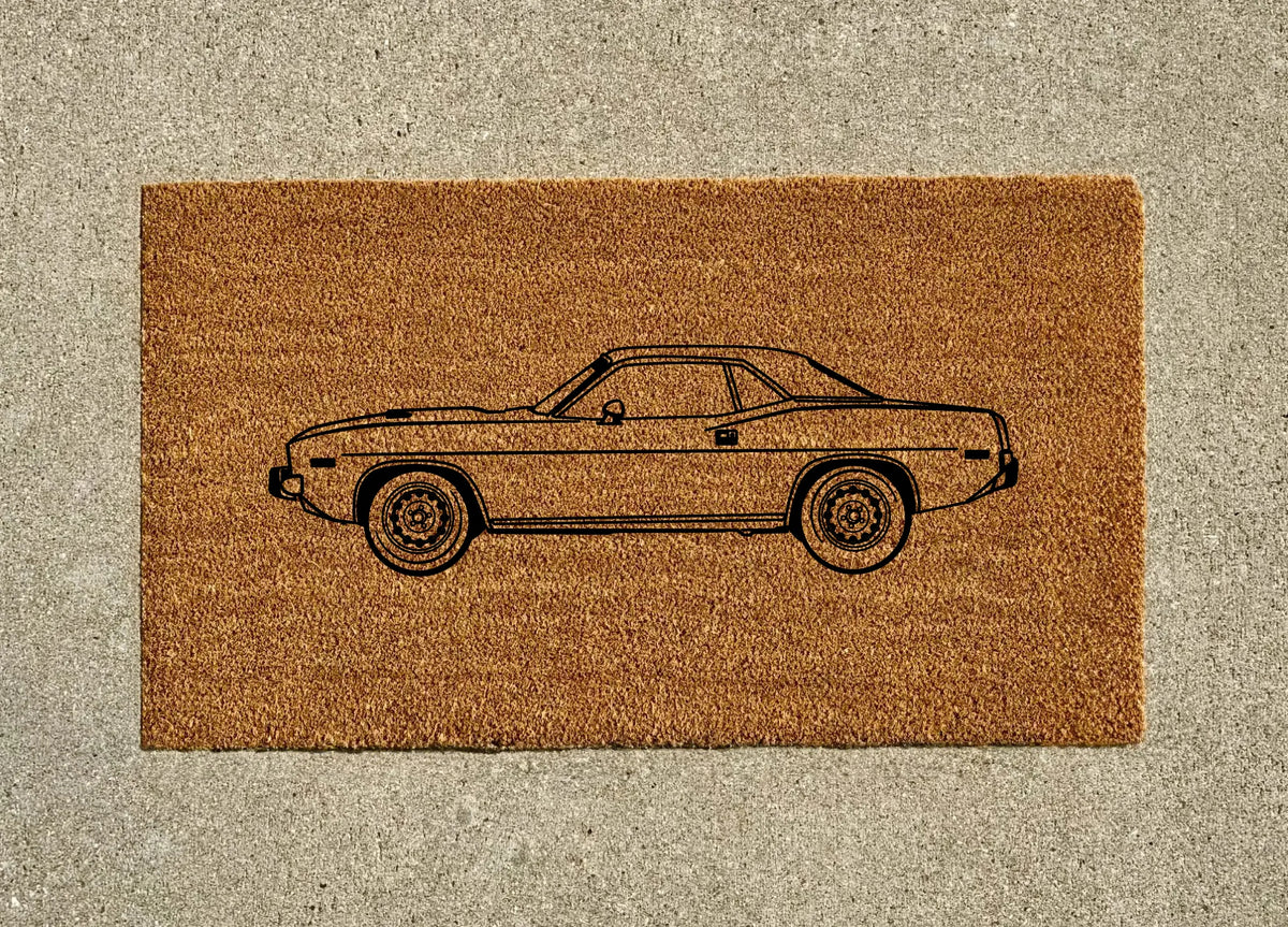 1973 Plymouth Barracuda Welcome Door Mat