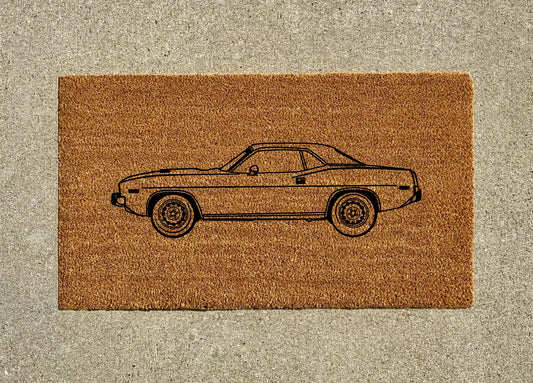 1973 Plymouth Barracuda Welcome Door Mat