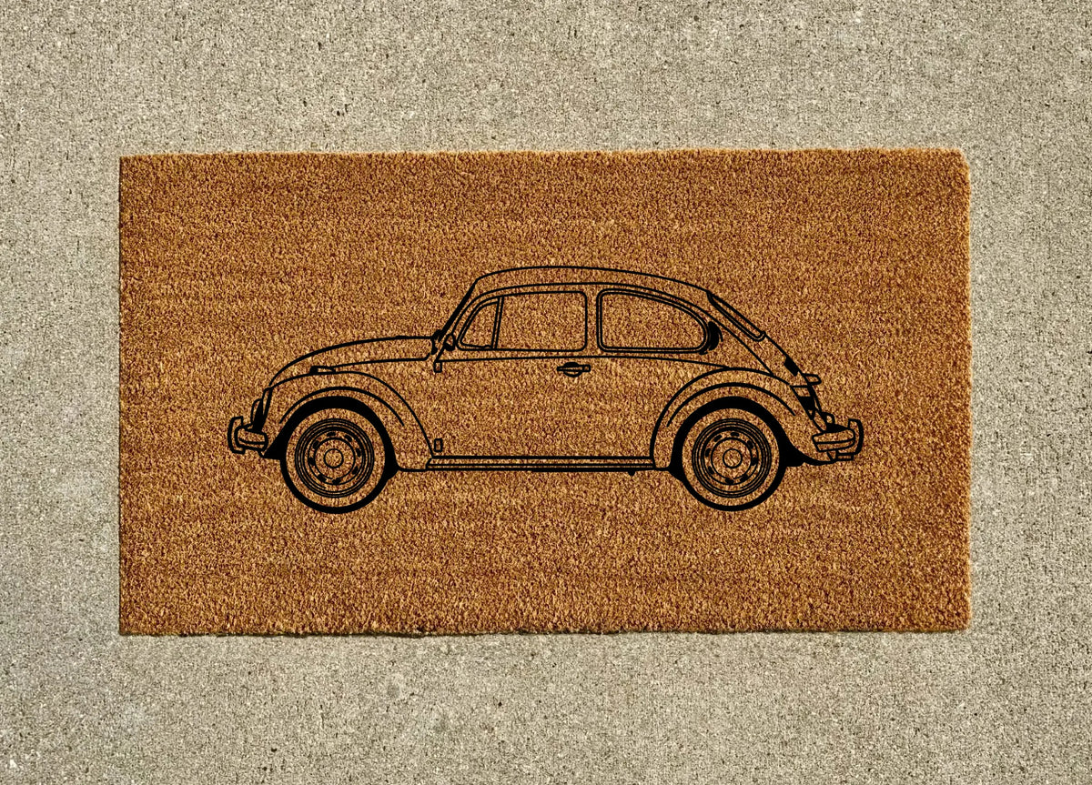 1973 Volkswagen Beetle Welcome Door Mat