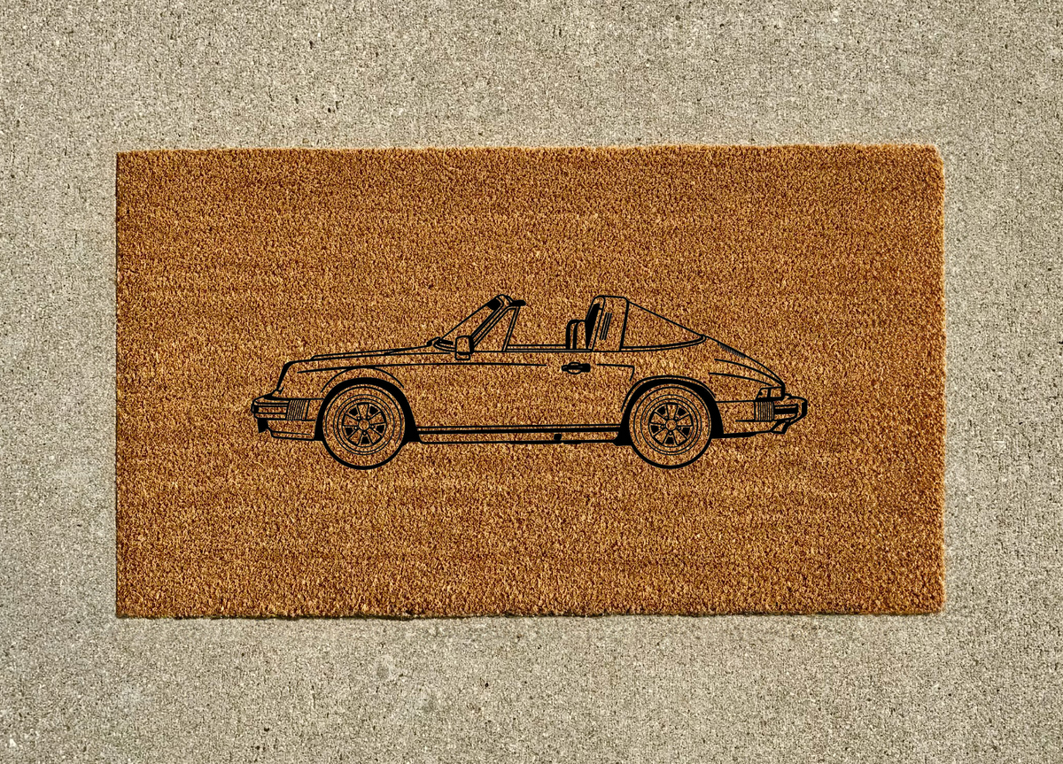1977 Porsche 911 Targa Welcome Door Mat