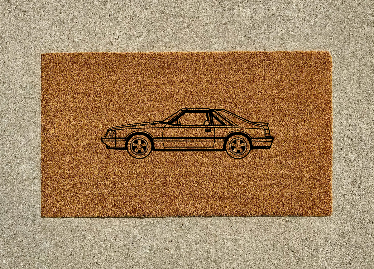 1986 Ford Mustang Fox Body Welcome Door Mat