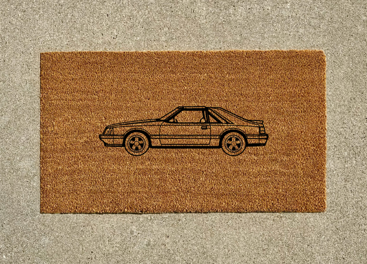 1986 Ford Mustang Fox Body Welcome Door Mat