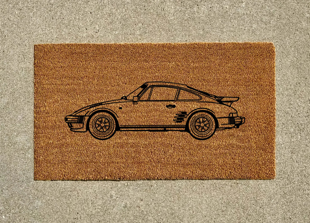 1988 Porsche 930 Slantnose Welcome Door Mat