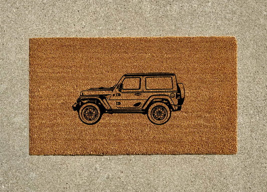 Jeep Wrangler Welcome Door Mat