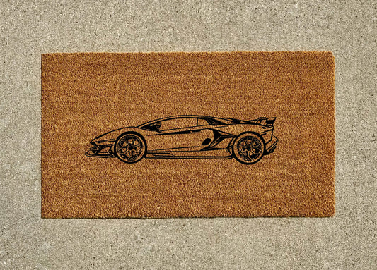 Lamborghini Aventador SVJ Welcome Door Mat