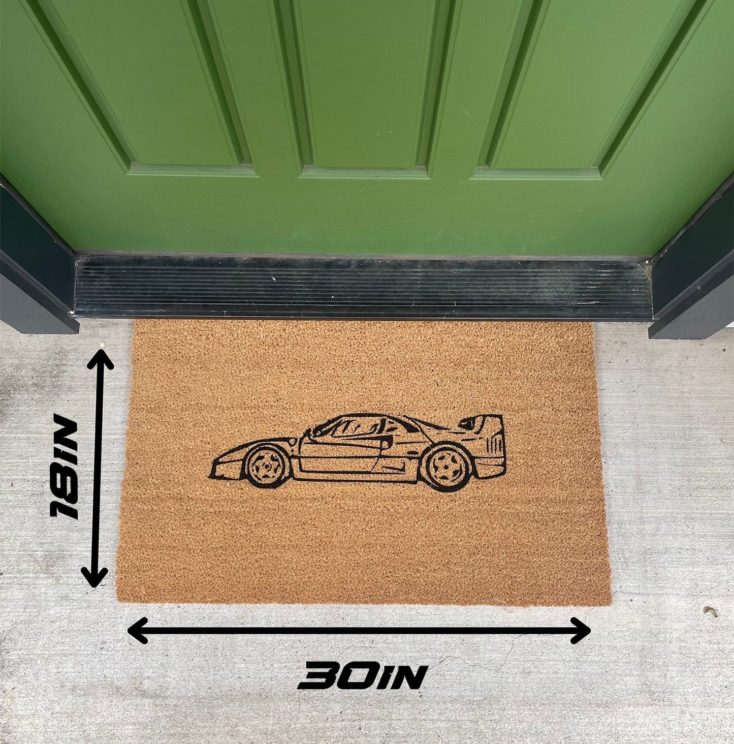 Lamborghini Countach Welcome Door Mat