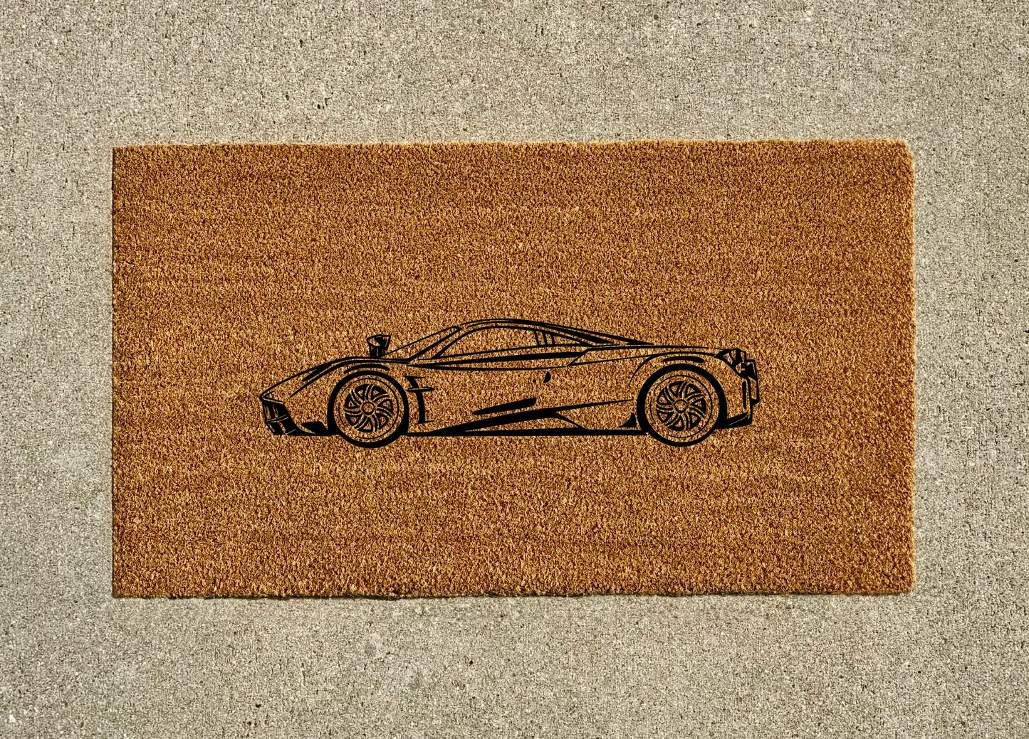 Pagani Huayra Welcome Door Mat