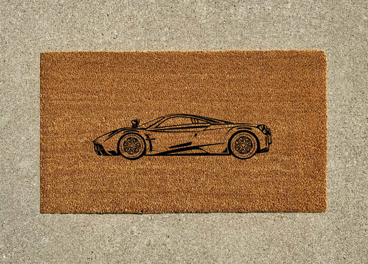 Pagani Huayra Welcome Door Mat