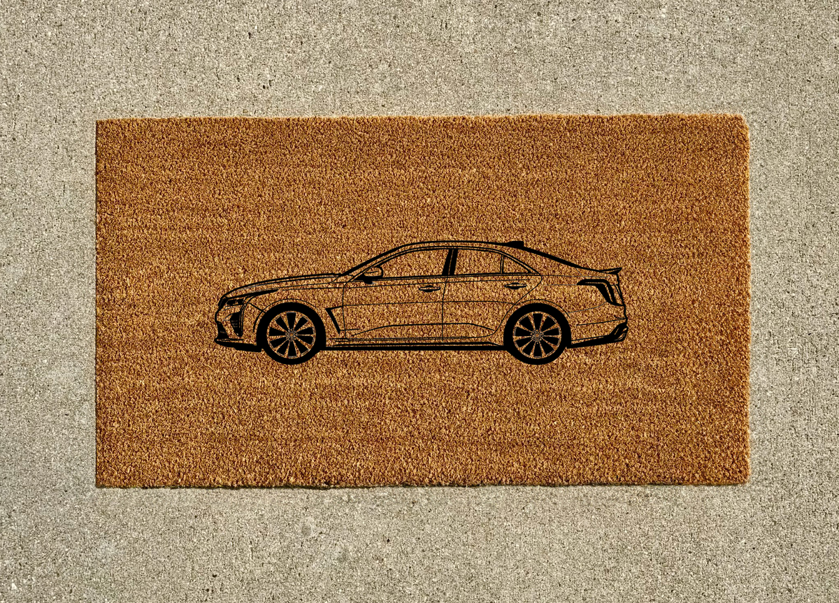 Cadillac CT4-V Welcome Door Mat