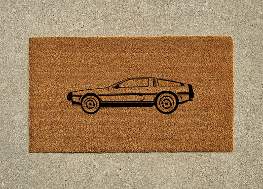 Delorian DMC Welcome Door Mat