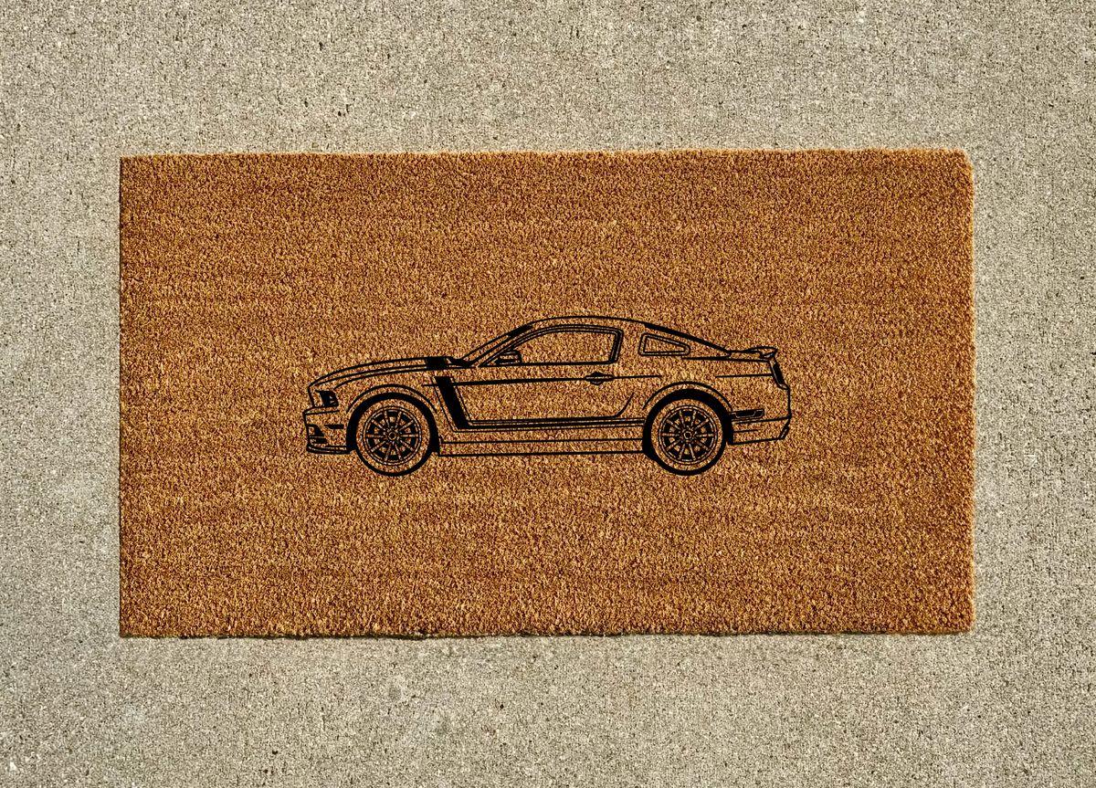 Ford Mustang Boss 302 Welcome Door Mat