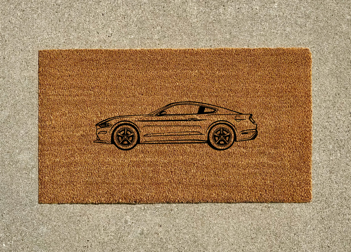 Ford Mustang Bullitt Welcome Door Mat