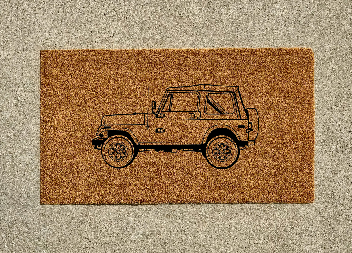 Jeep CJ7 Welcome Door Mat