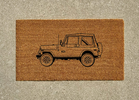 Jeep CJ7 Welcome Door Mat