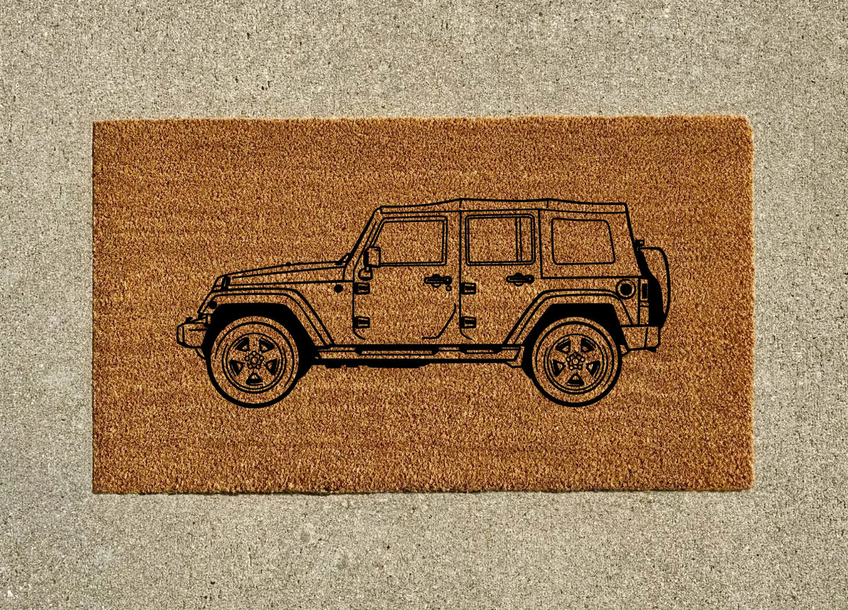 Jeep Wrangler JK 4 Door Welcome Door Mat