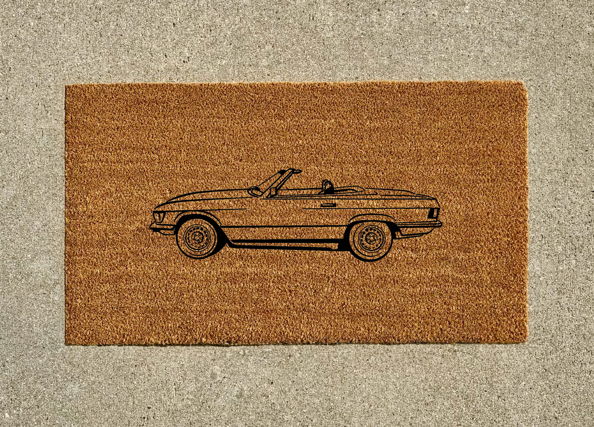 Mercedes 280SL Open Top Welcome Door Mat