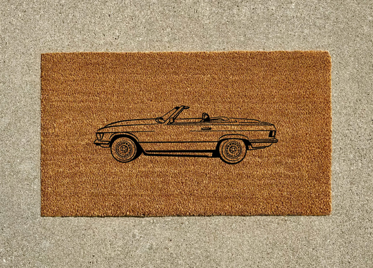 Mercedes 280SL Open Top Welcome Door Mat