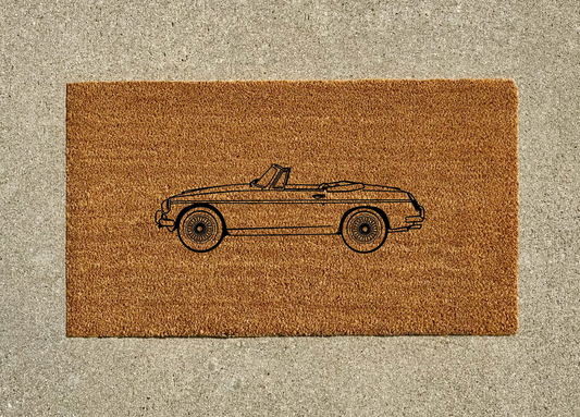 MG MGB Convertible Welcome Door Mat