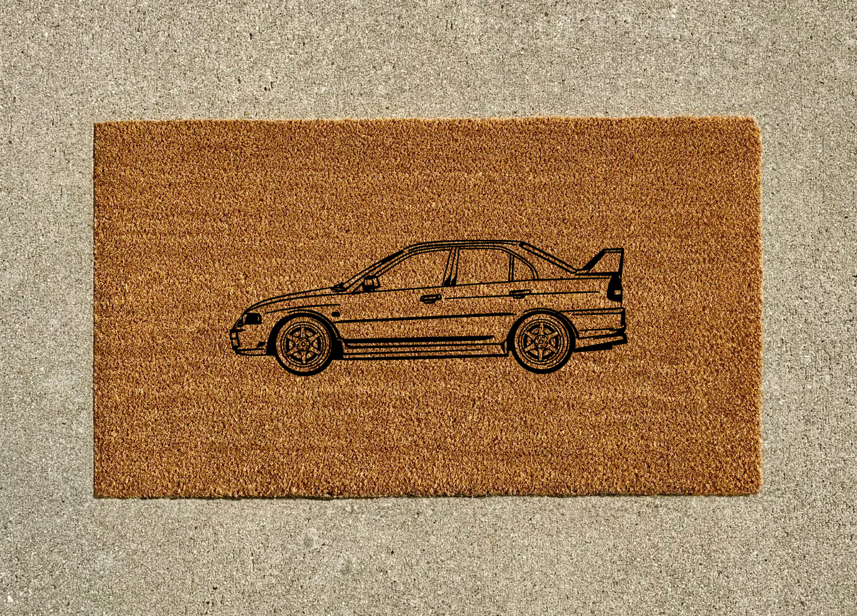 Mitsubishi Lancer Evolution IV (Evo 4) Welcome Door Mat