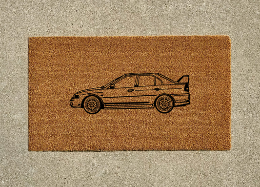 Mitsubishi Lancer Evolution IV (Evo 4) Welcome Door Mat