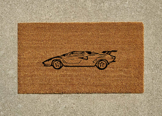 Lamborghini Countach Welcome Door Mat