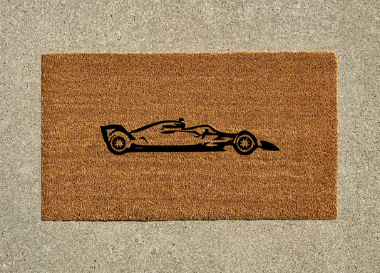 Formula 1 Car Welcome Door Mat