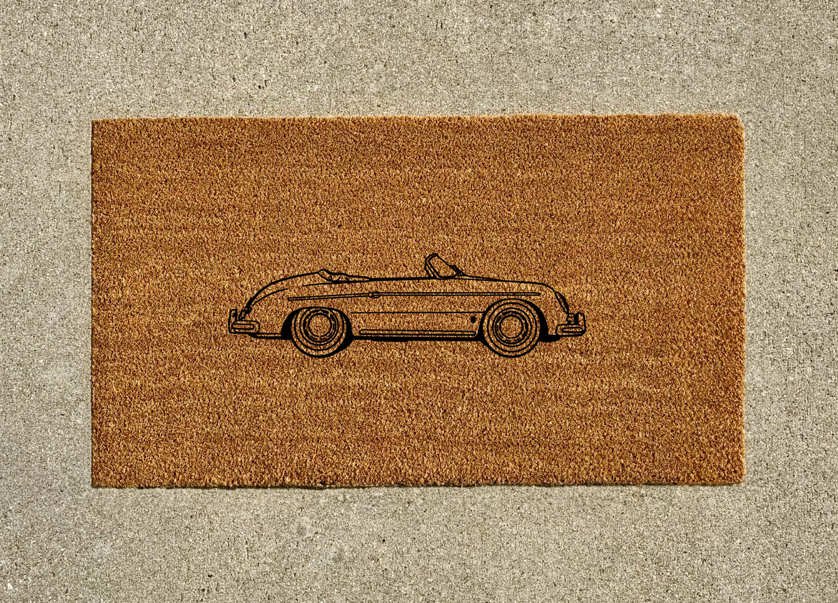 Porsche 356 Open Top Welcome Door Mat
