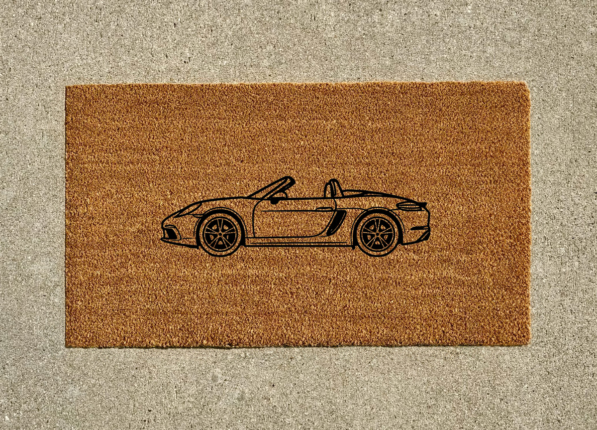Porsche 718 Boxster S Welcome Door Mat