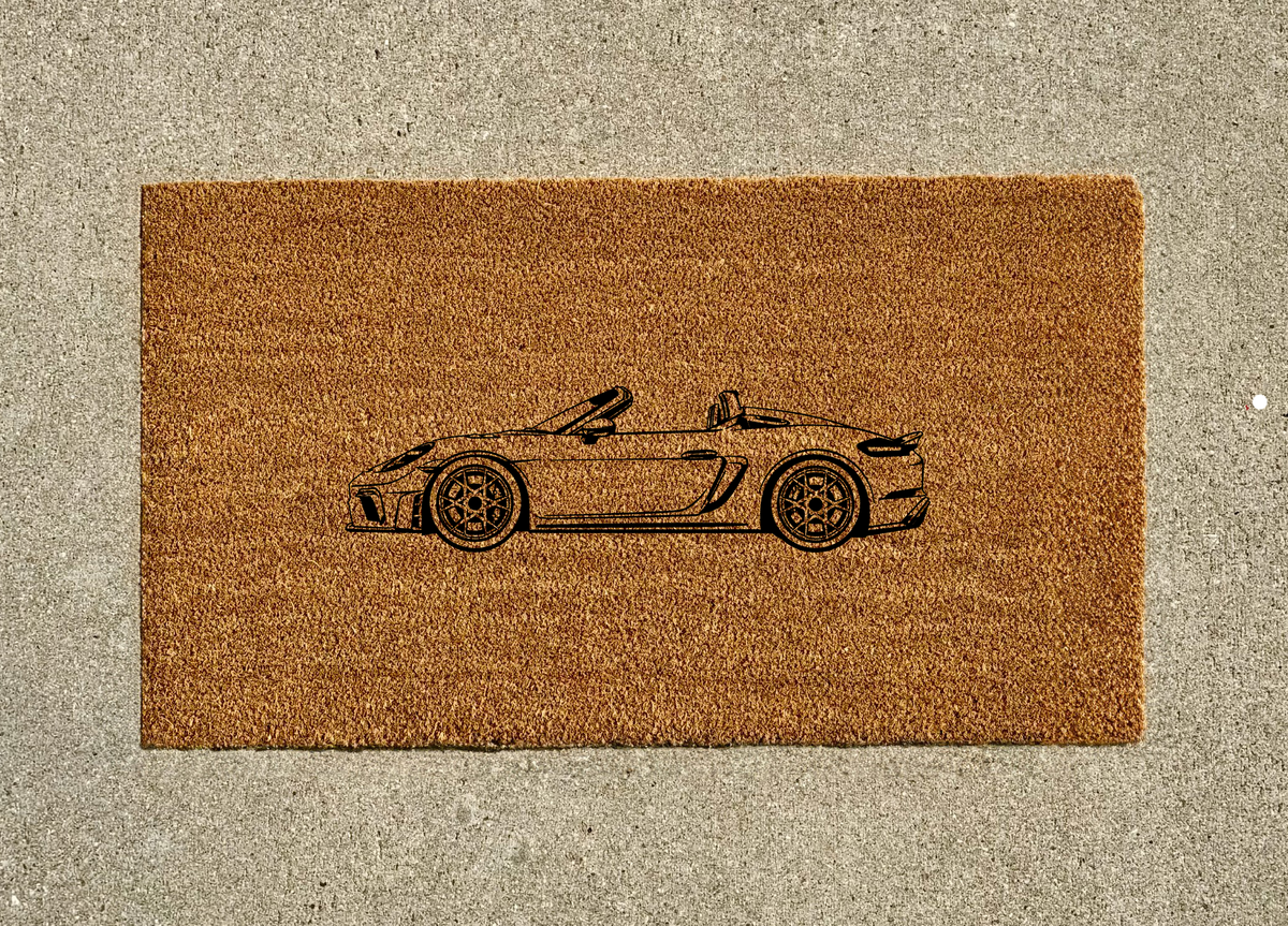Porsche 718 Spyder Welcome Door Mat