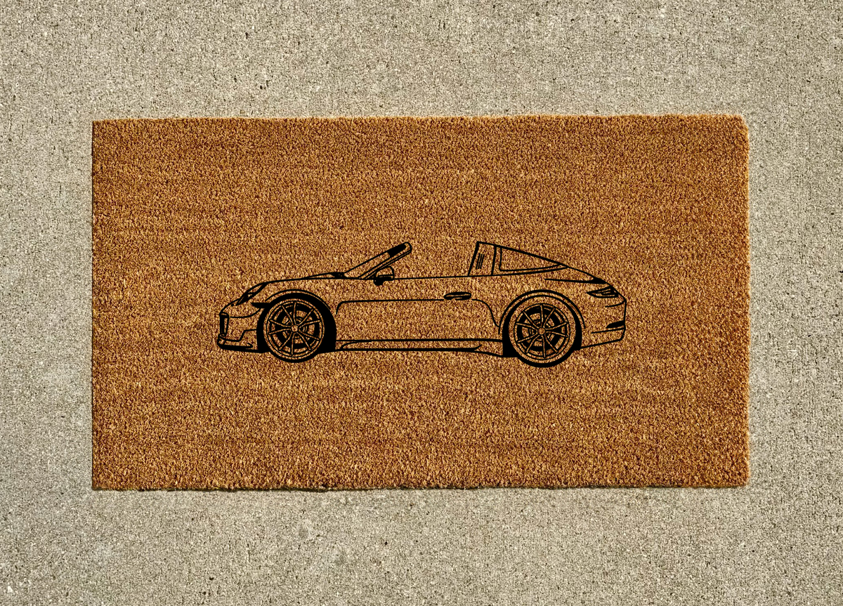 Porsche 991 Targa Welcome Door Mat