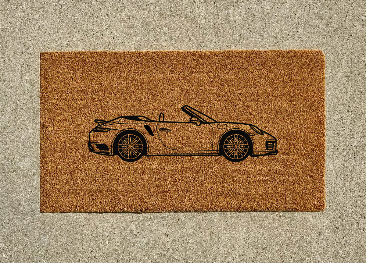 Porsche 991 Turbo S Cabriolet Welcome Door Mat