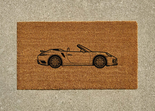 Porsche 991 Turbo S Cabriolet Welcome Door Mat