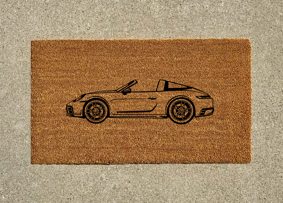Porsche 992 Targa Welcome Door Mat