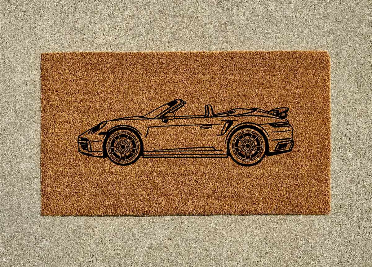 Porsche 992 Turbo S Cabriolet Welcome Door Mat