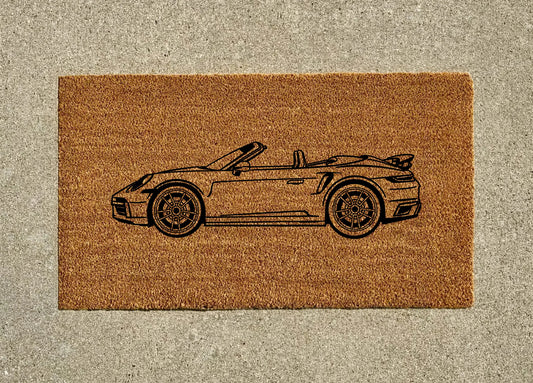 Porsche 992 Turbo S Cabriolet Welcome Door Mat