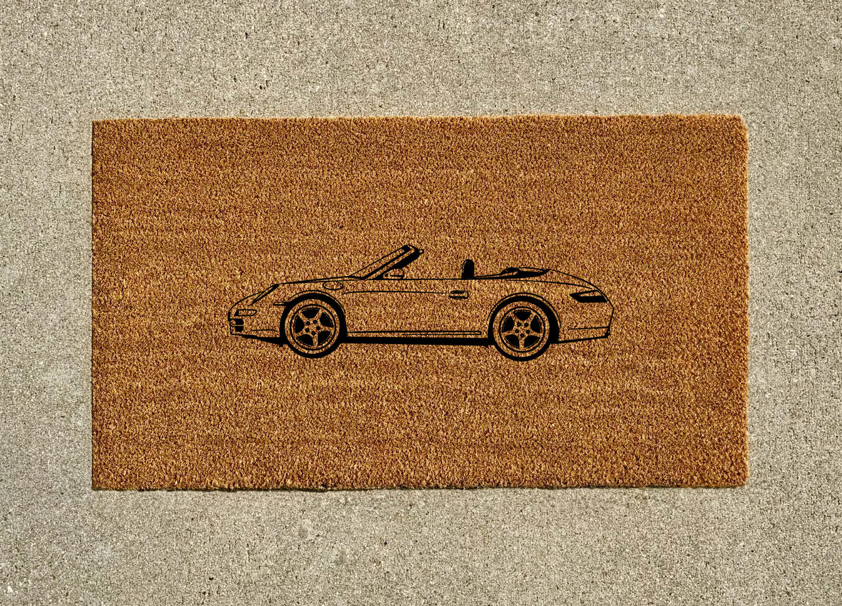 Porsche 997 Carrera S Convertible Welcome Door Mat